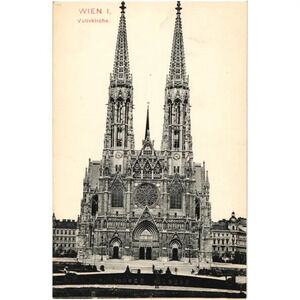 Wien I. Votivkirche. Votive Church Vienna Austria Postcard